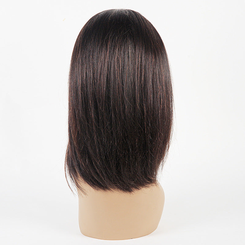 Sleek Bob Human Hair Lace Wig - 180% Density