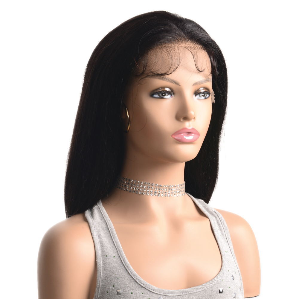 Sleek Bob Human Hair Lace Wig - 180% Density