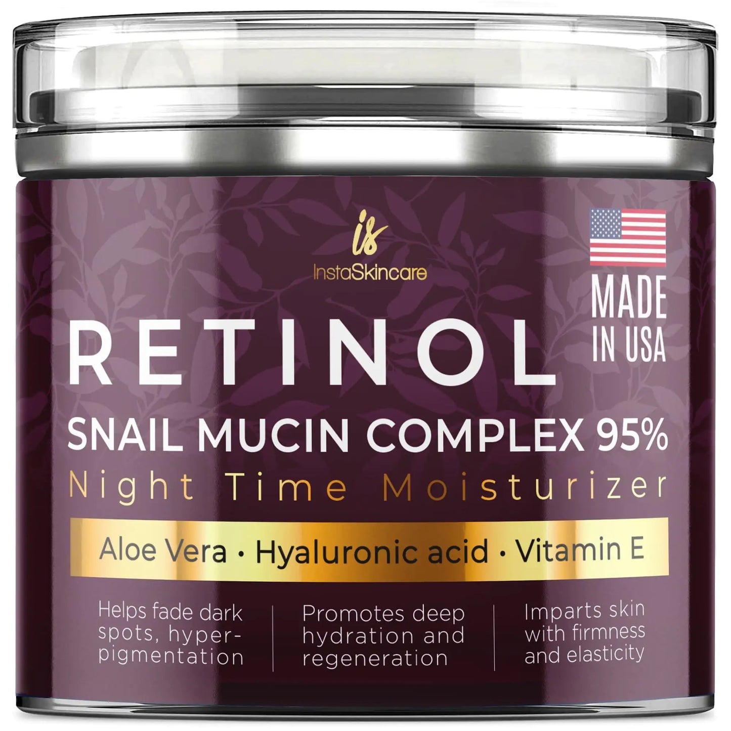RETINOL Snail Mucin Moisturizer Cream for Day and Night (For Dry & Sensitive Skin)
