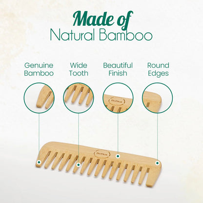 Eco-Friendly Bamboo Hair Comb