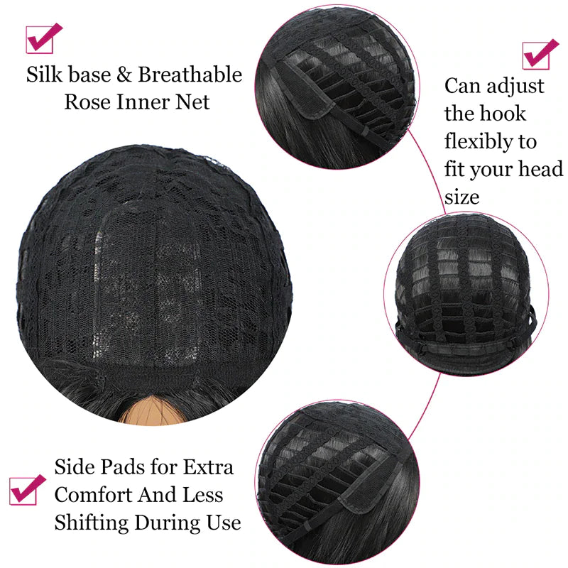 Brazilian Curly Lace Front Wig Women's Long Wavy Hair 2023