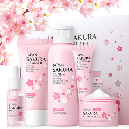 Sakura 5-Piece Hydrating Beauty Kit for Women