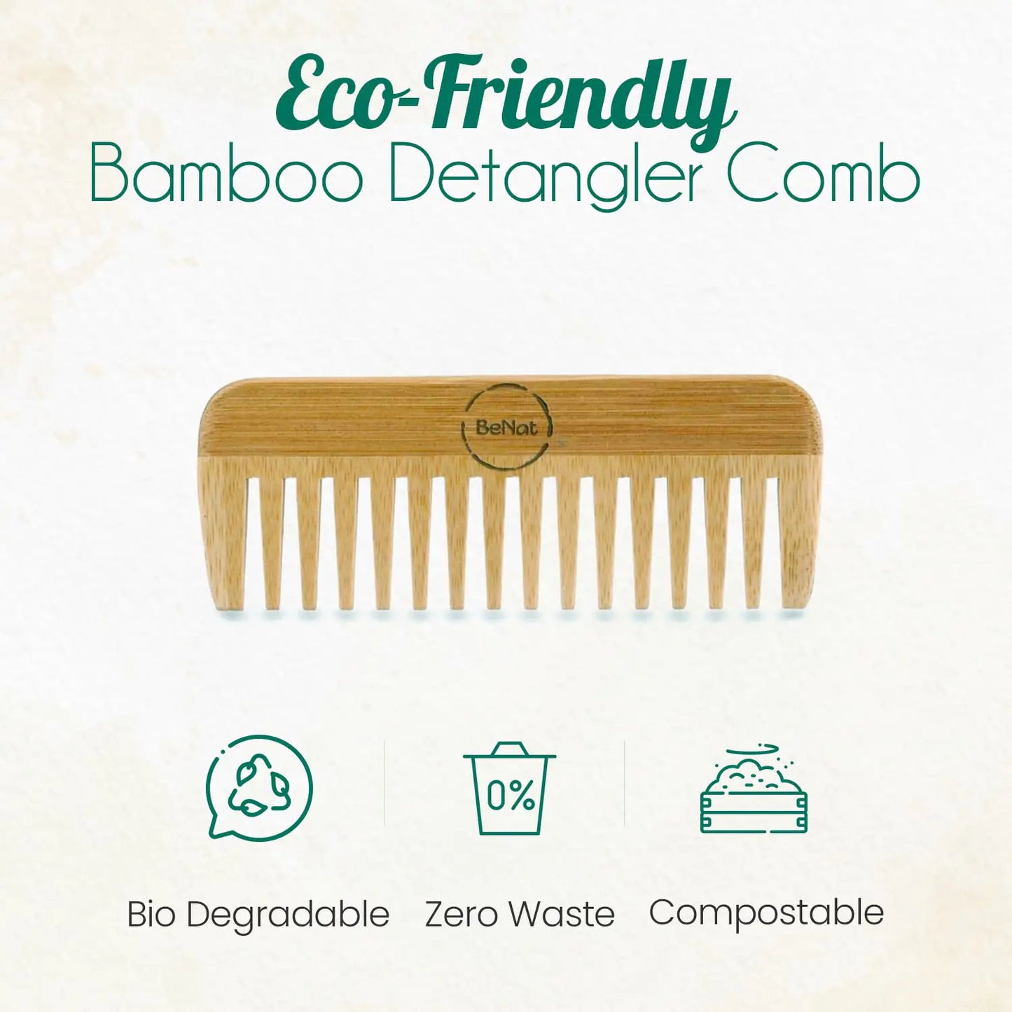 Eco-Friendly Bamboo Hair Comb