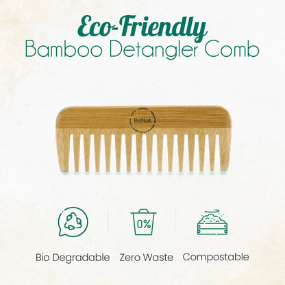 Eco-Friendly Bamboo Hair Comb