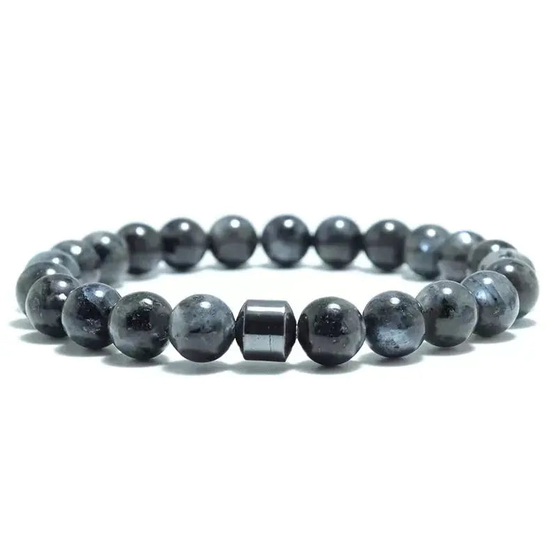 Men's Tiger Eye & Lava Stone Bracelet