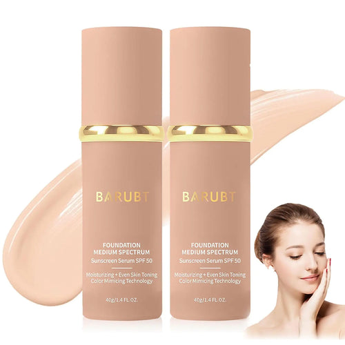 HydraSmooth SPF 50+ Full Coverage Foundation (2 pcs)
