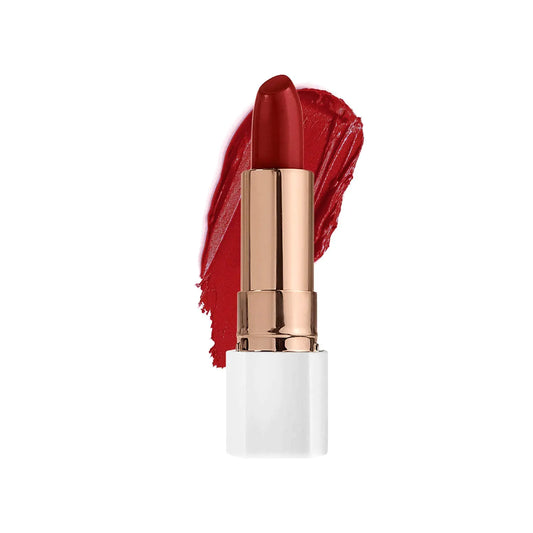 FLOWER BEAUTY Petal Pout Lipstick - Cruelty Free - Nourishing & Highly Pigmented Lip Color with Antioxidants (Ruby Rouge - Cream)