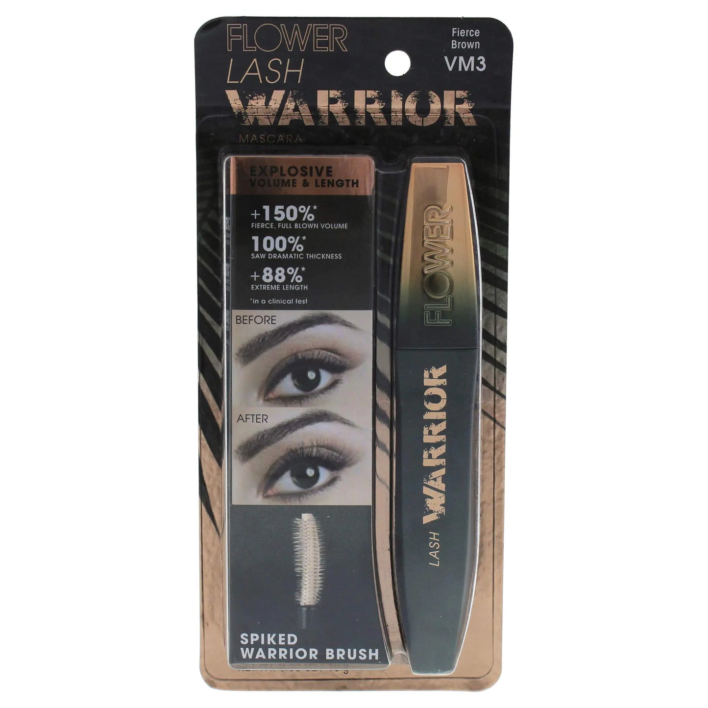 Flower Warrior Brown Mascara - Clump-Free Volume & Length