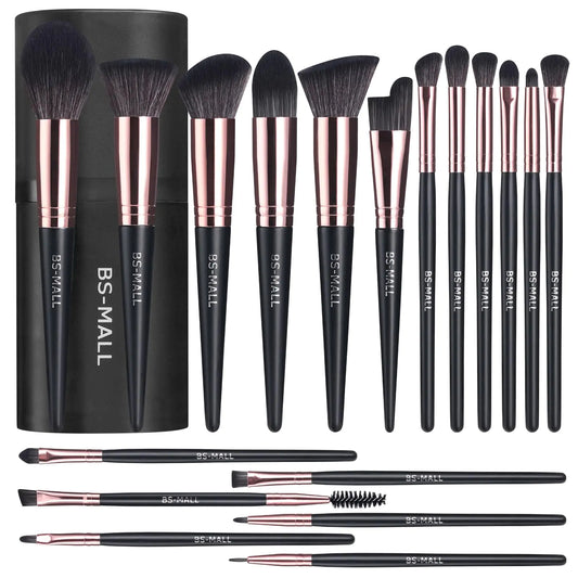 Chic 18-Pc Synthetic Makeup Brush Set with Case