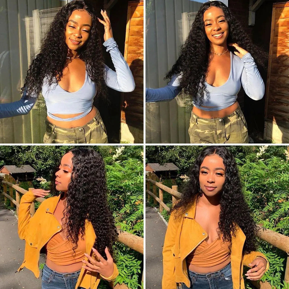 Brazilian Curly Lace Front Wig Women's Long Wavy Hair 2023